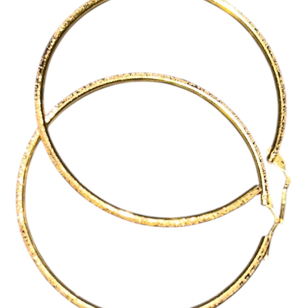 750 hoop earrings - Picture 2 of 9